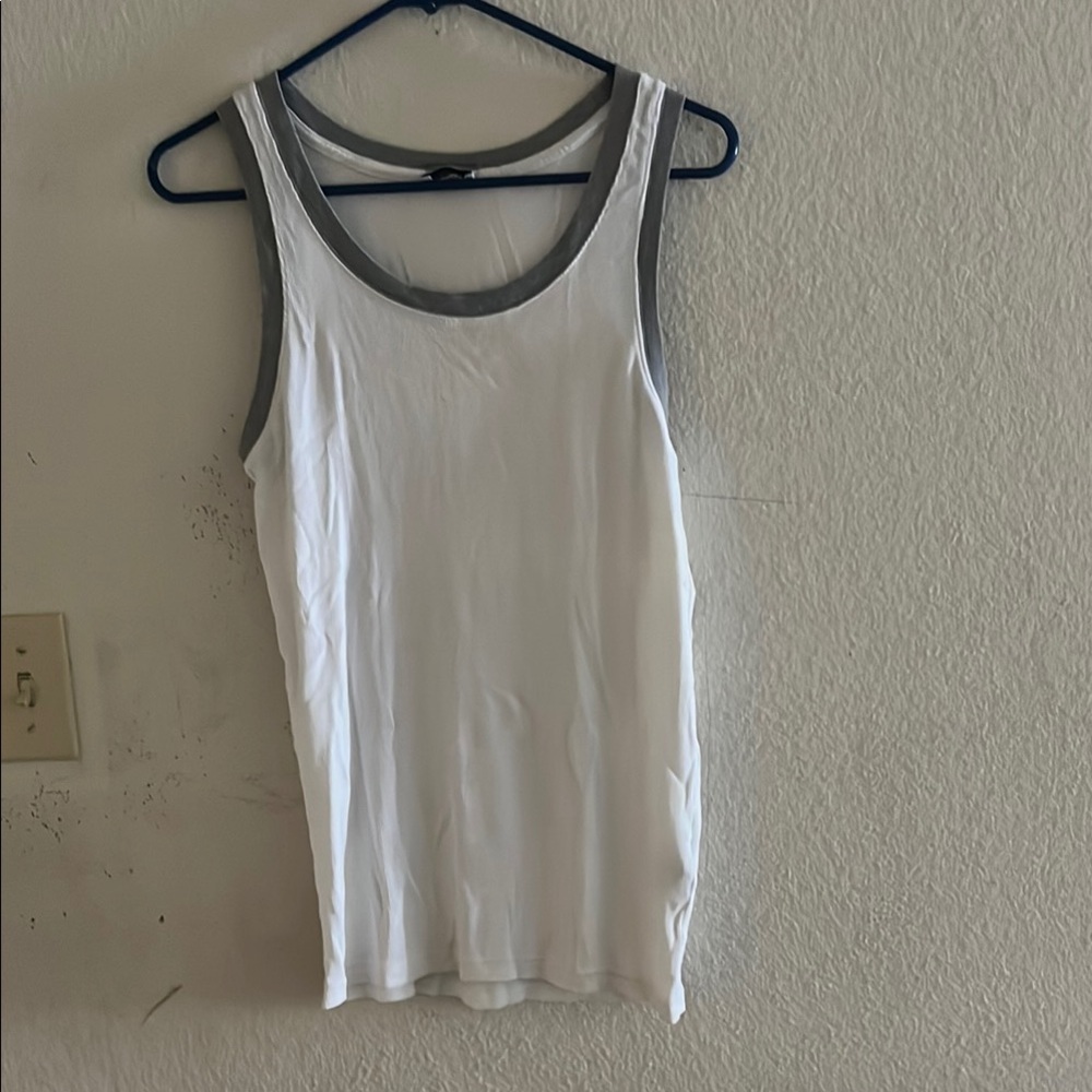 Dolce & Gabbana White and Gray Men's Tank Top
